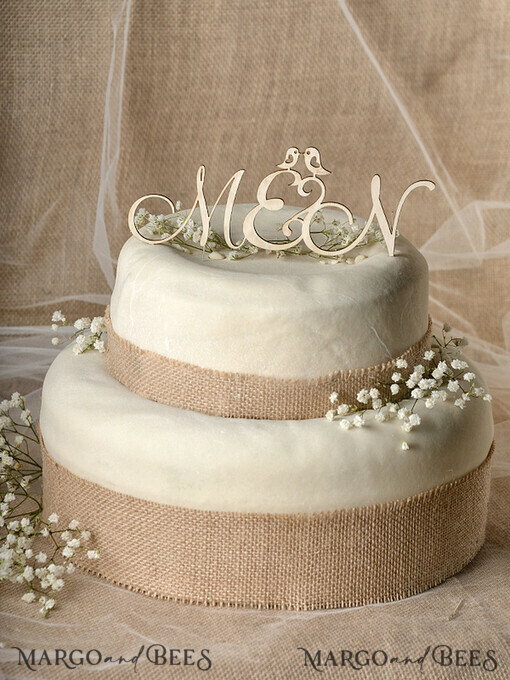 TORTENDEKORATION  
 RUSTIKAL  
 Hochzeitstortendekoration, rustikal