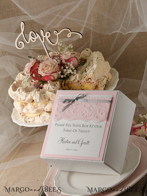 KUCHENBOX  
 RUSTIKAL  
 Hochzeitstortenboxen