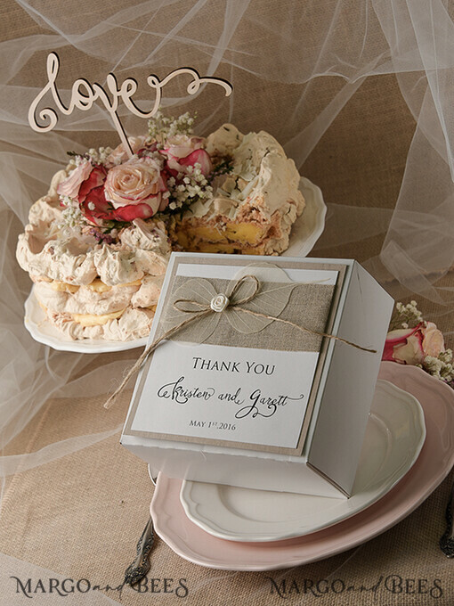 KUCHENBOX  
 RUSTIKAL  
 Hochzeitstorte Box