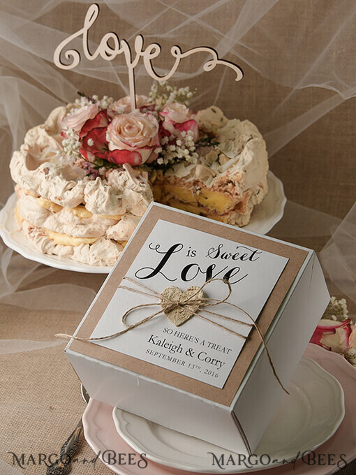 KUCHENBOX  
 RUSTIKAL  
 Hochzeitstorte Box