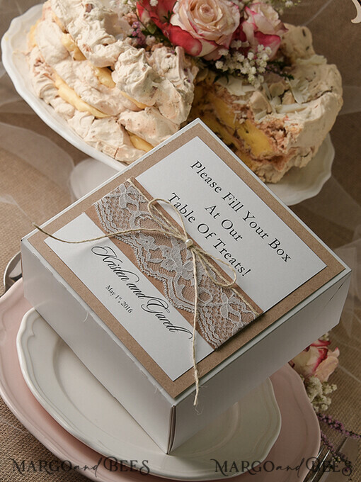 KUCHENBOX  
 RUSTIKAL  
 Hochzeitstorte-Box