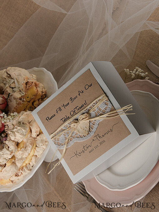 KUCHENBOX  
 RUSTIKAL  
 Hochzeitstorte Box
