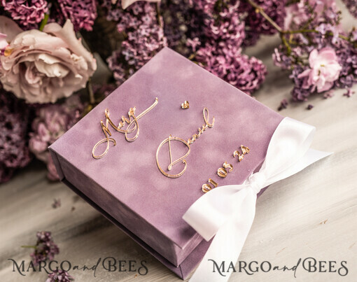 RINGTRÄGERBOXEN & KISSEN Samtkästchen für den Trauungszeremonie Ringbox für die Hochzeitszeremonie 3 Ringe, Blush Pink Goldenen Samt Hochzeitsringbox für die Zeremonie, Boho Glam Hochzeitsringboxen für ihn und sie, Luxuriöse Samt-Ringbox doppelt, kundenspezifische Farben.