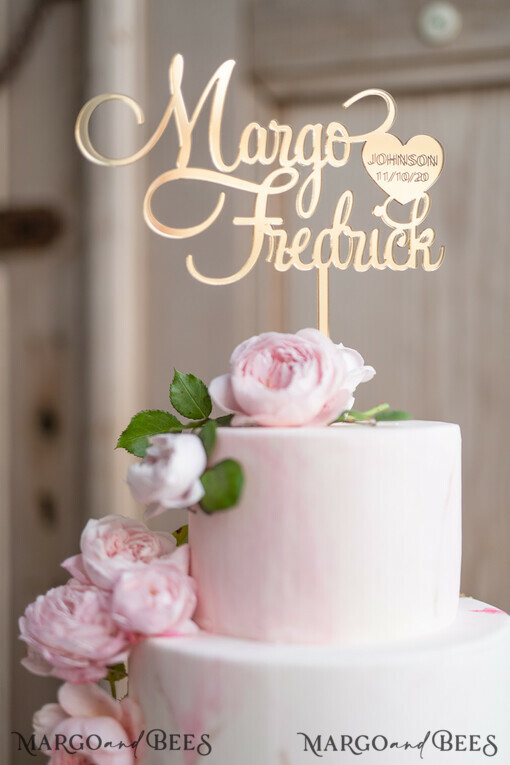 TORTENDEKORATION  
 Acryl  
 Hochzeitstorte Topper, Kunststoff Torten Topper