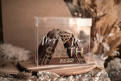 KARTONBOXEN  
 Acrylkartenbox Geometrisches Herz Klare Hochzeit Wishing Well Acryl Geld Geschenkkartenbox, Personalisierte Hochzeitskartenbox, Acrylkartenbox, Hochzeitskartenbox mit Deckel, Hochzeitsgeldbox, Hochzeitskartenbox, Hochzeitskartenhalter