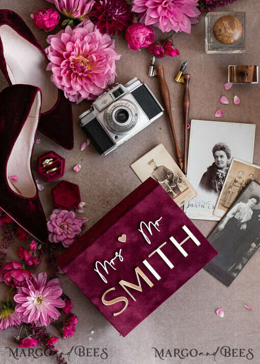 FOTOALBUM/ FOTOBOX Velvet Foto Box Fotografen Box Burgunder Samt Foto Box, Kastanienbraune Fotografen Box, Marsala Gold Hochzeits Gedächtnis Box, Gold Spiegel maßgeschneiderte Erinnerungsbox, Fotograf Geschenke für Kunden, Hochzeitsbilder Verpackung, maßgeschneiderte Fotografie Kupfer Box