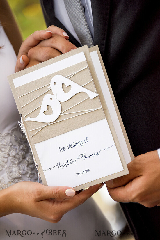MENÜ & PROGRAMME  
 rustikal Rustikale Vögel Hochzeitsprogramm, Outdoor Hochzeitsprogramm Karte, Romantisches Heft Hochzeitsprogramm, Eco Rustikale personalisierte Karten mit Vögeln, Elegantes Hochzeitsprogramm 43/rus1/wp
