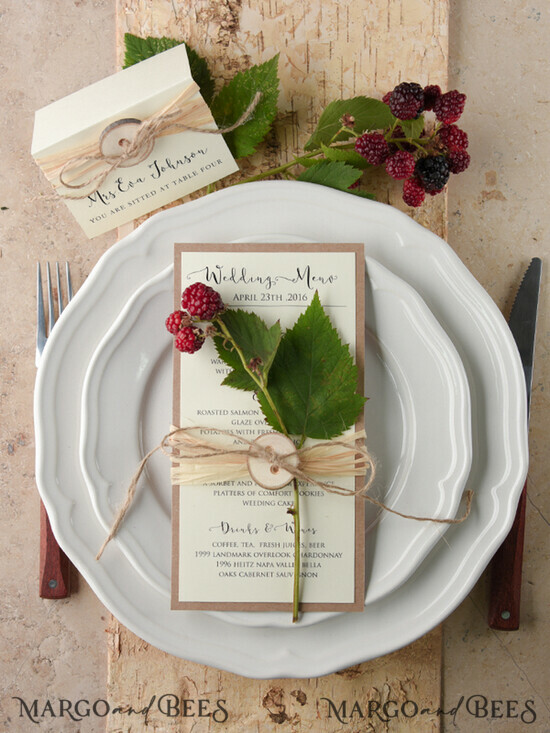 MENÜ & PROGRAMME  
 rustikal und Spitze Rustikales Hochzeitsmenü mit Jute-Schnur, Barn Wedding Abendessen Menü, Eco Romantische personalisierte Karten, Kraft Hochzeitsmenü, Einfaches rustikales Hochzeitsmenü, Elegante Ecru Hochzeitsmenü-Karten 30/rus/M