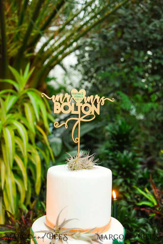 TORTENDEKORATION  
 Gold
 Hochzeitstortenfigur, goldene Tortenfigur 01/gw/CT