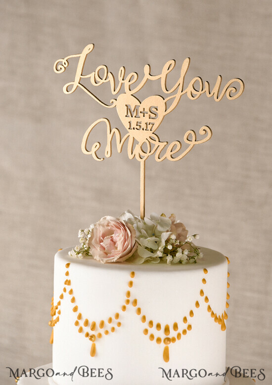 TORTENDEKORATION  
 Gold
 Topper, eleganter Kuchen-Topper 04/gold/CT
