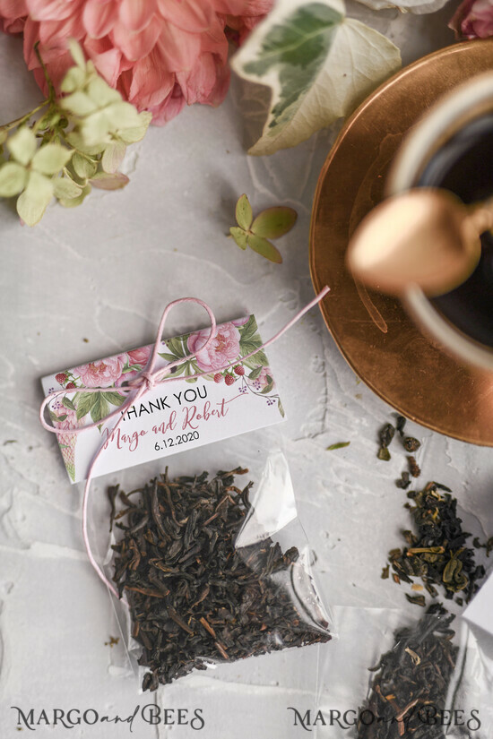 HOCHZEITSGESCHENKE Hochzeitsgeschenk Tee Beutel romantische Hochzeitsgeschenke, personalisierte Tee- / Kaffeetüten 27/tea/te
