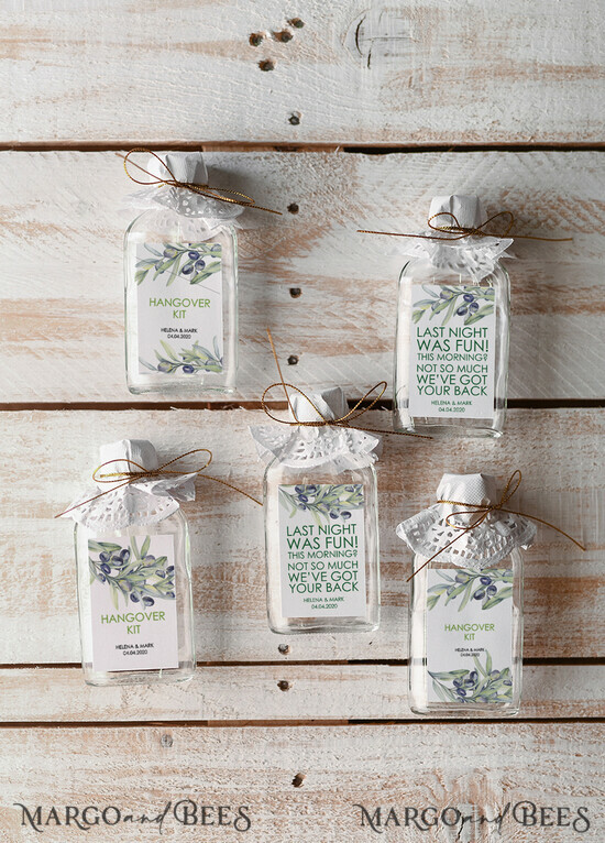 HOCHZEITSGESCHENKE Hochzeits-Kater-Kits romantische Hochzeitsgeschenke, kleine Flasche Katerset 11/kit/but