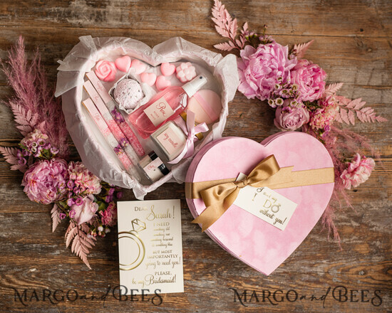 Brautjungfer/Trauzeuge Box WIRST DU MEINE BRAUTJUNGEFRIENDE SEIN? Brautjungfer Spa Vorschlag GESCHENKBOX, Brautführerin Geschenk Natürliche Kosmetikbox, Wirst du meine Brautjungfer sein? 06/KOSheart/bridesmaid