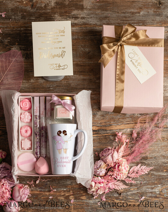 Brautjungfer/Trauzeuge Box WIRST DU MEINE BRAUTJUNGEFRIENDE SEIN? Brautjungfer Vorschlag Box Latte Tasse, Wirst Du Meine Brautjungfer Geschenk, Wirst Du Meine Trauzeugin Vorschlag Geschenkbox Set 4/boxSR/bridesmaid