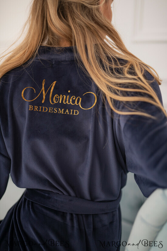 Brautjungfer/Trauzeuge Box HOCHZEITSROBE  
 Marinehochzeitsrobe für die Braut mit Ihrer Folieninschrift. Geschenk für die Trauzeugin; Wirst du mein Brautjungfer Geschenk? 05/VELszl/bridesmaid
