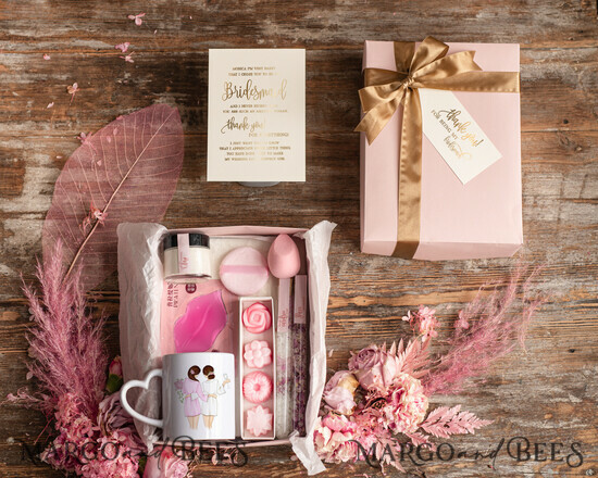 Brautjungfer/Trauzeuge Box DANKESCHÖN AN DIE JUNGFRAU Brautjungfern Dankeschön Box Teetasse, Bio Spa Box, Brautjungfern Geschenk Spa Set, Trauzeugin Geschenk Box Set 7/tboxSR/bridesmaid