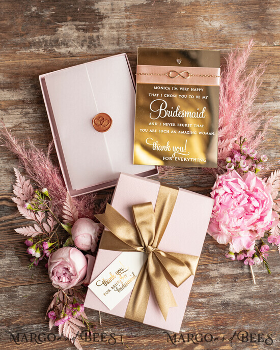 Brautjungfer/Trauzeuge Box Brautjungfer DANKE oder VORSCHLAG KLEINE BOX Brautjungfer Dankeschön Geschenkkarton, Brautjungfer Vorschlagsbox, Brautjungfer Geschenkebox 02/BoxM/bridesmaid