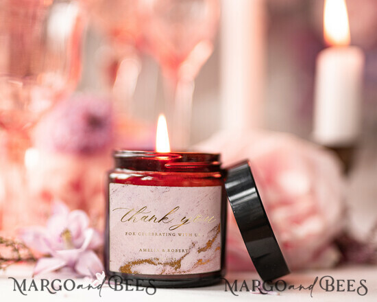 HOCHZEITSGESCHENKE Hochzeitskerze Hochzeitsgeschenke für Gäste in großen Mengen Soja-Kerze mit gold marmoriertem Etikett, rustikale Hochzeitsgeschenke, einzigartige Geschenke Apothekerkerze, Dankeschön-Geschenke für Gäste 08/goldmar/candle
