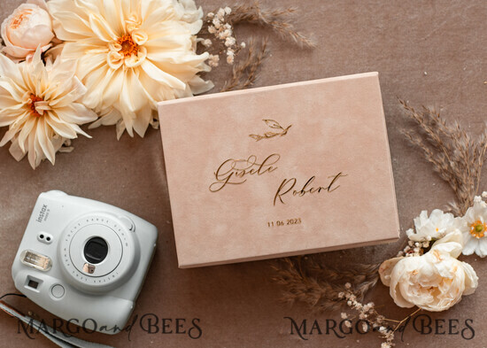 FOTOALBUM/ FOTOBOX Velvet Foto Box Fotografen Box Tan Samt Fotobox Fotografenbox Hochzeitsgedächtnisbox, Beige benutzerdefinierte Andenkenbox, Taupe Fotografen-Geschenke für Kunden, Hochzeitsbilder Verpackung, benutzerdefinierte Fotografie Nacktbox 01/VelgfF/PicBox