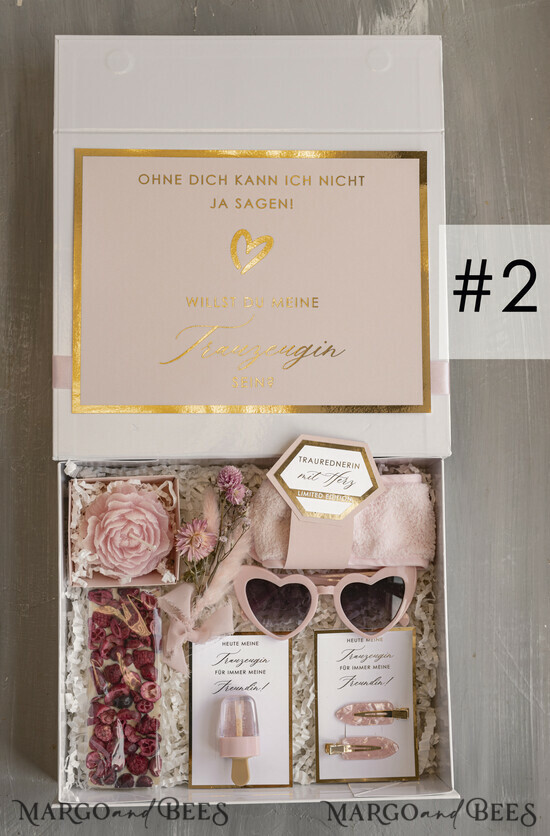 Brautjungfer/Trauzeuge Box Trauzeugin Geschenk Fragen Box XXL Trauzeugin Geschenk Fragen Box, Brautjungfer Trauzeuge, Möchtest Du meine Trauzeugin sein Box, Geschenkschachtel, Trauzeuge Fragen 01/SwPnk/Debox
