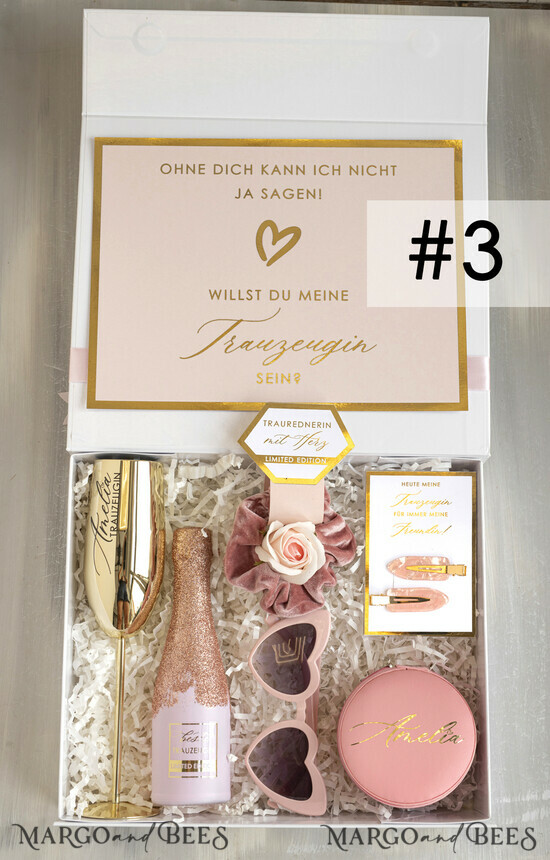 Brautjungfer/Trauzeuge Box Trauzeugin Geschenk Fragen Box XXL Trauzeugin Geschenkfragen Box, Brautjungfer Trauzeuge, Möchtest Du meine Trauzeugin sein Box, Geschenkschachtel, Trauzeuge fragen 01/SwKielPnk/Debox