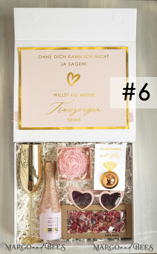 Brautjungfer/Trauzeuge Box Trauzeugin Geschenk Fragen Box XXL Trauzeugin Geschenk Fragen Box, Brautjungfer Trauzeuge, Möchtest Du meine Trauzeugin sein Box, Geschenkschachtel, Trauzeuge Fragen 01/SwKielPnk/Debox