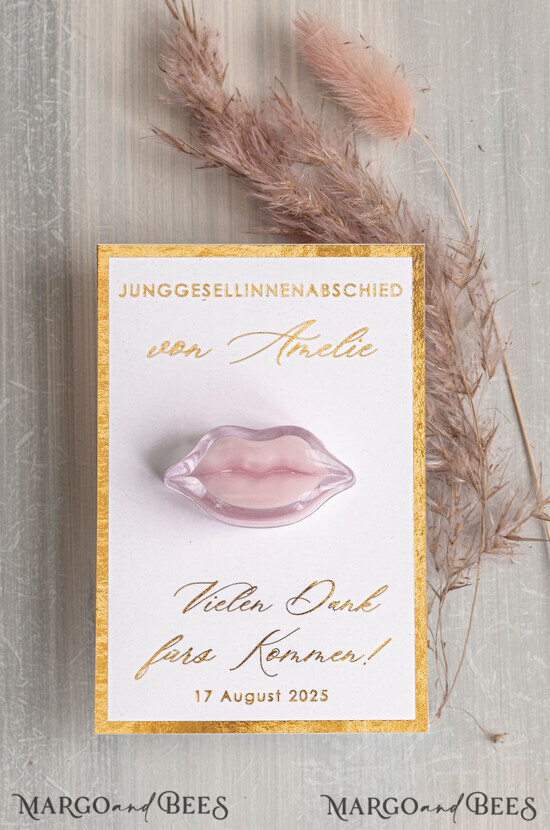Brautjungfer/Trauzeuge Box Trauzeugin Geschenk Fragen Box JGA Geschenke Gäste, Kreative Gastgeschenke für den Junggesellinnenabschied, Dankeschön zum JGA: Kleine Geschenke für die Freundinnen 02/loLips/JgaG