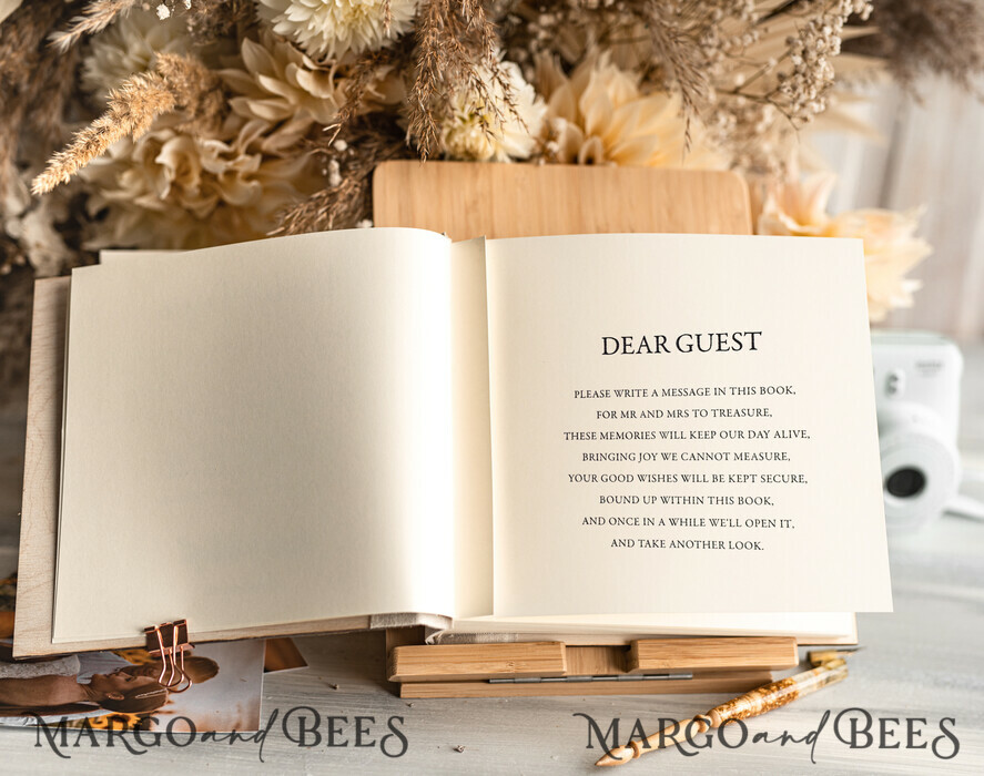 HOCHZEITS-GÄSTEBÜCHER Holzrustikale Gästebücher Rustikales Holz Hochzeitsgästebuch, Boho Instax Sofortfoto-Station, Holzalbum rustikales Gästebuch Polaroids
