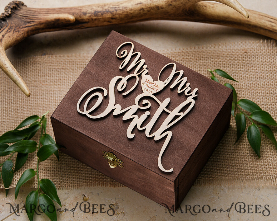RINGTRÄGERBOXEN & KISSEN Epoxidharz Trauringe Box Personalisierte Ringbox für Hochzeitsringe, Holzringbox für Hochzeiten • rustikale Ringbox für Hochzeitsringe • echte Blumen in Harz Luxus-Ringbox