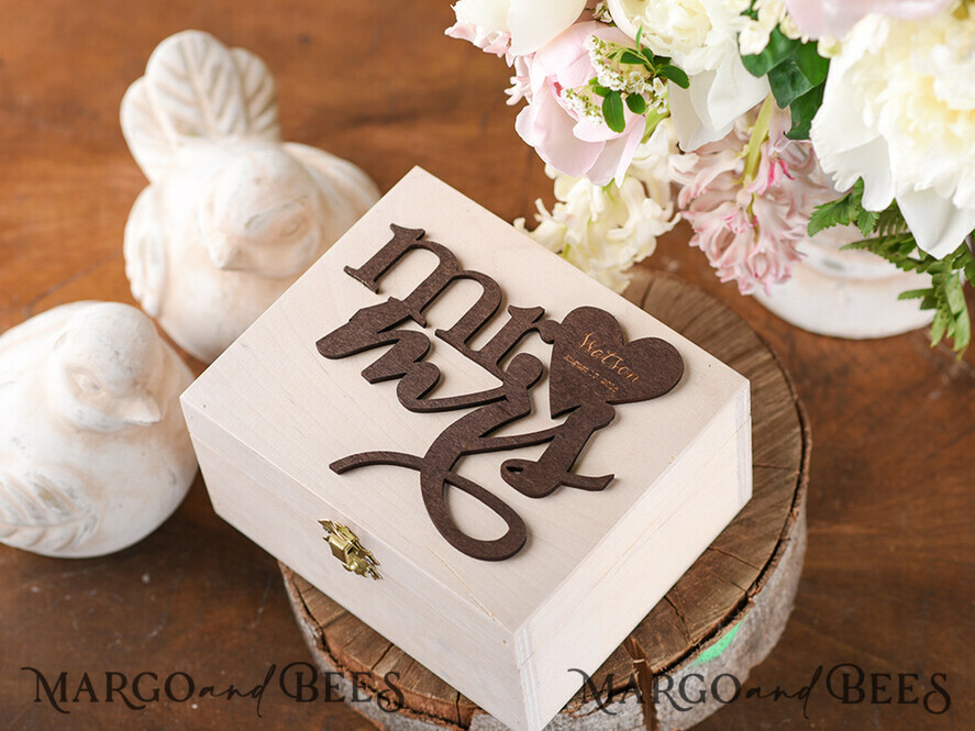 RINGTRÄGERBOXEN & KISSEN Epoxidharz Trauringe Box Personalisierte Ringbox für Hochzeitsringe, Holzringbox für Hochzeiten • rustikale Ringbox für Hochzeitsringe • echte Blumen in Harz Luxus-Ringbox