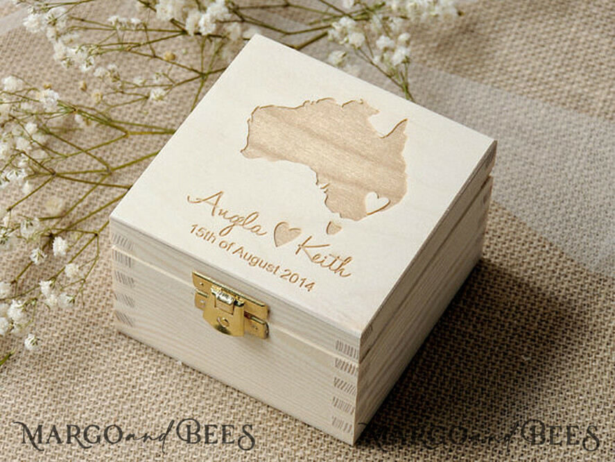 RINGTRÄGERBOXEN & KISSEN Epoxidharz Trauringe Box Benutzerdefinierte Hochzeitsringbox für die Zeremonie, gravierte Hochzeitsringbox • personalisierte rustikale Ringbox • echte Blumen in einer Epoxidharz-Luxus-Ringbox