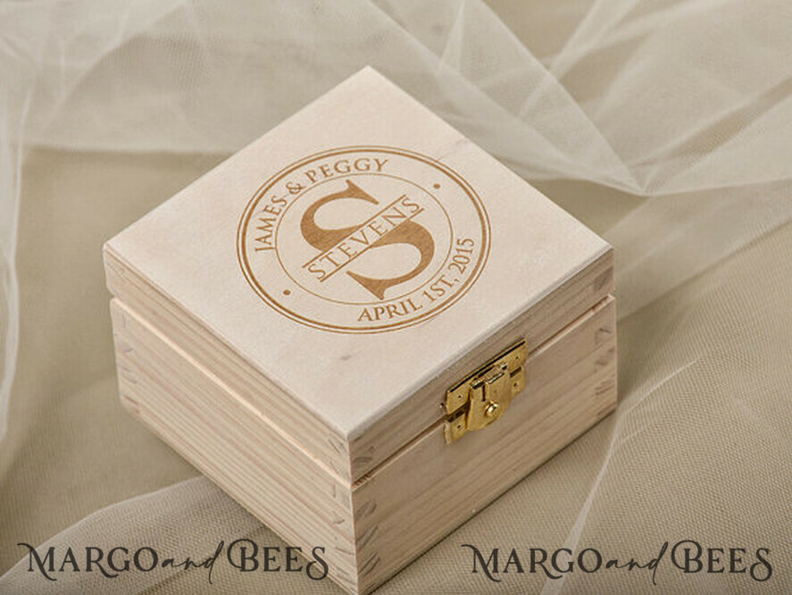 RINGTRÄGERBOXEN & KISSEN Epoxidharz Trauringe Box Personalisierte Hochzeitsringbox für 2 oder 3 Ringe, rustikale Glamour-Hochzeitsringbox • handgefertigte Ringträgerbox • luxuriöse Samt-Ringbox