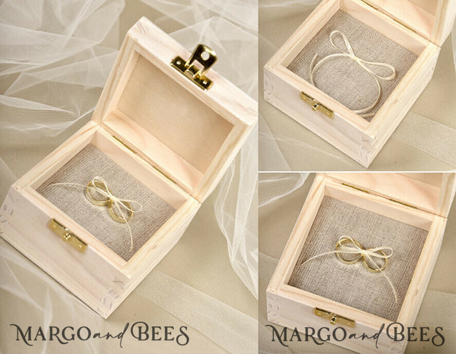 RINGTRÄGERBOXEN & KISSEN Epoxidharz Trauringe Box Personalisierte Hochzeitsringbox für 2 oder 3 Ringe, rustikale Glamour-Hochzeitsringbox • handgefertigte Ringträgerbox • luxuriöse Samt-Ringbox