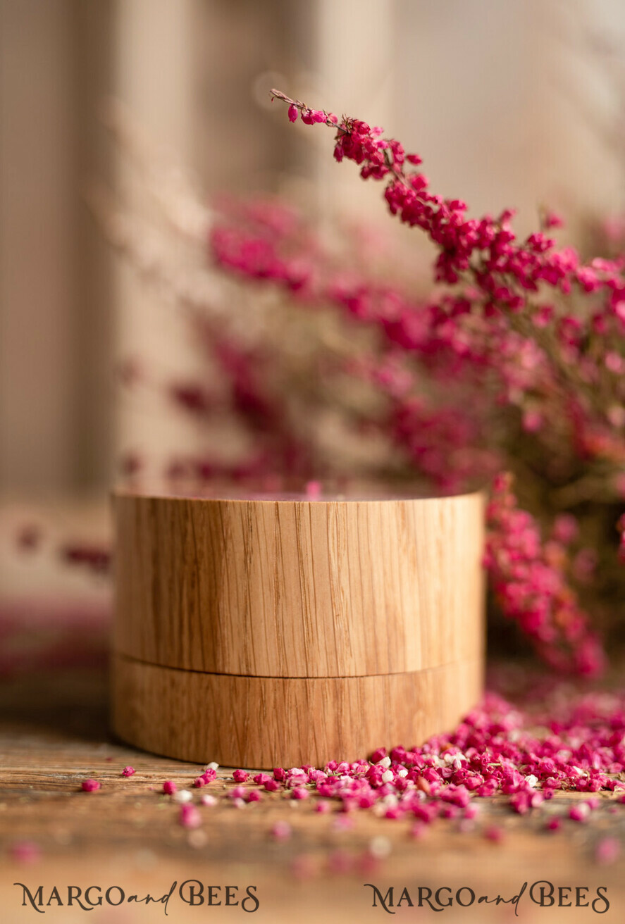 RINGTRÄGERBOXEN & KISSEN Epoxidharz Trauringe Box Personalisierte Hochzeitsringbox für 2 oder 3 Ringe, Holzringbox • rustikale Ringträgerbox • echte Blumen in Harz Luxusringbox