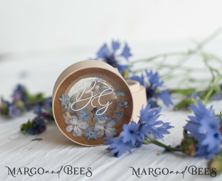 RINGTRÄGERBOXEN & KISSEN Epoxidharz Trauringe Box Individuelle Hochzeitsringbox für die Zeremonie, rustikale Glamour-Hochzeitsringbox • handgemachte Ringträgerbox • luxuriöse Samt-Ringbox