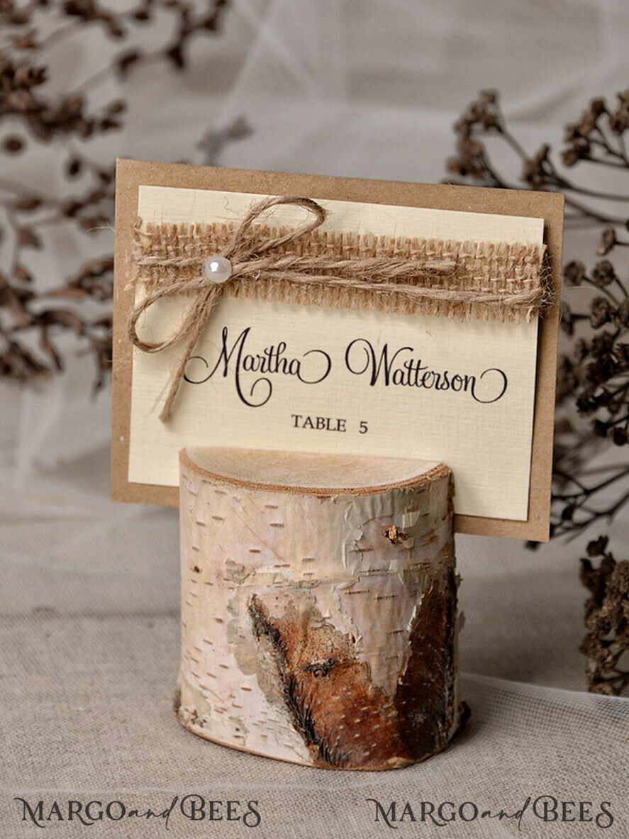 PLATZKARTEN / TISCHKARTEN  
 Rustikale Eco-Hochzeitsplatzkarten Minimalistische Eco Braune Hochzeitsplatzkarten mit Jute-Schnur, Elfenbein Namenskarten, Rustikale Hochzeitsstationery, Romantische Hochzeits-Escortkarten, Editierbarer Text