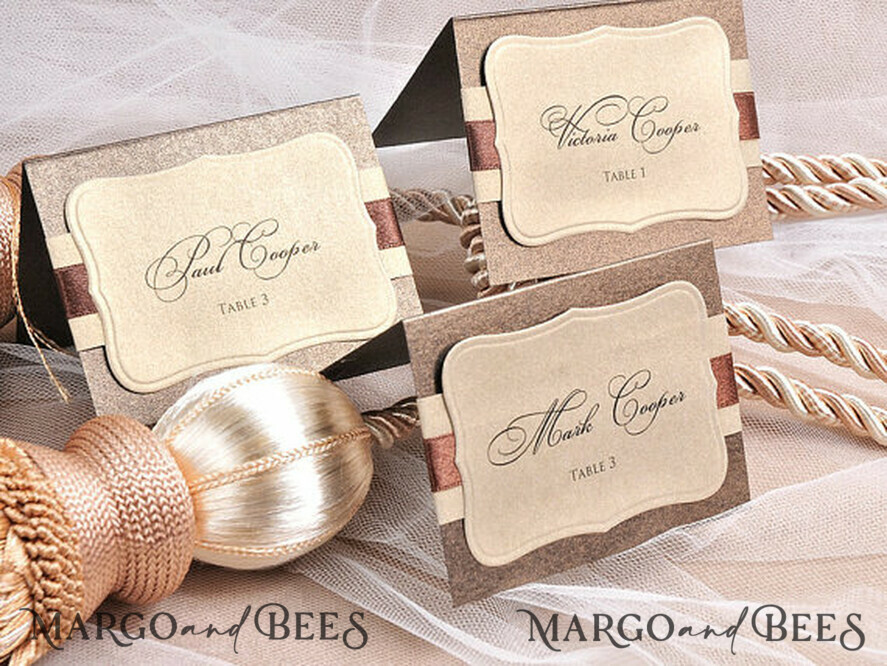 PLATZKARTEN / TISCHKARTEN  
 Rustikale Eco-Hochzeitsplatzkarten rustikale Tischkarten