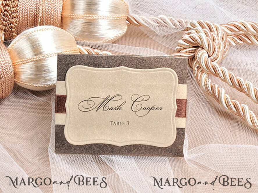 PLATZKARTEN / TISCHKARTEN  
 Rustikale Eco-Hochzeitsplatzkarten rustikale Tischkarten
