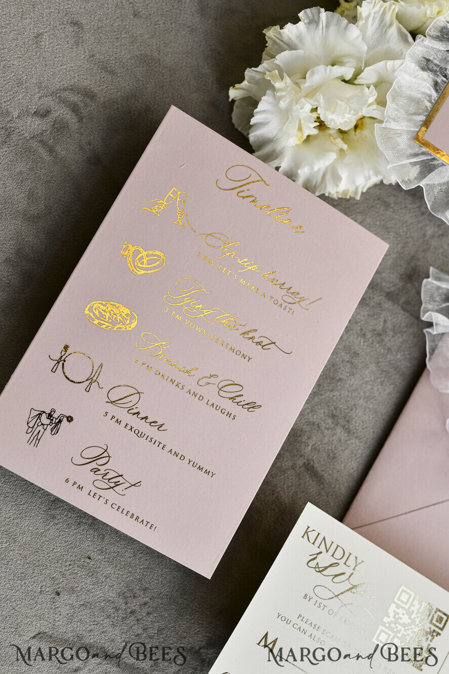 HOCHZEITS EINLADUNGEN vintage Spitze / rustikale Spitze Personalisierte Goldene Hochzeitseinladungen Vintage Spitzeneinladungen Elfenbein