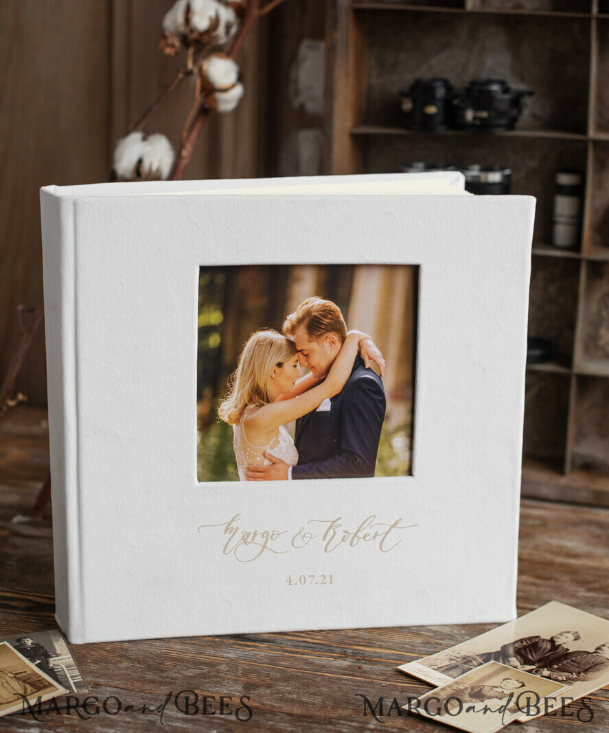 FOTOALBUM/ FOTOBOX Polaroid-Fotoalbum mit Schreibfläche Hochzeits-Gästebuch für Instax-Bilder, Gästebuch-Album mit personalisierten Seiten und Platz für Bilder aus der Fotokabine.