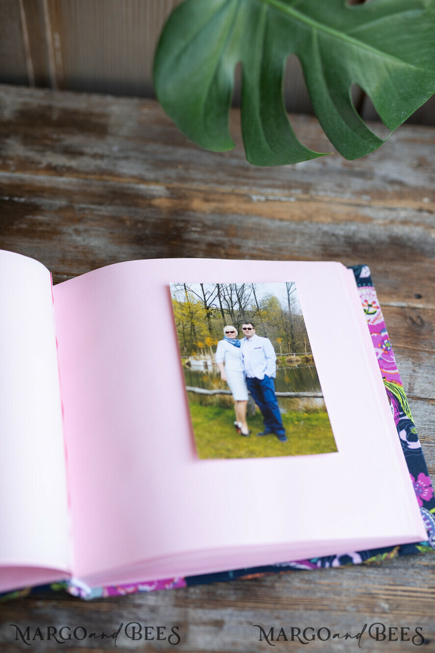 FOTOALBUM/ FOTOBOX Polaroid-Fotoalbum mit Schreibfläche Hochzeitskombination Gästebuch und Fotoalbum, Gästebuchalbum personalisierte Seiten mit Platz für Bilder aus der Fotobox.