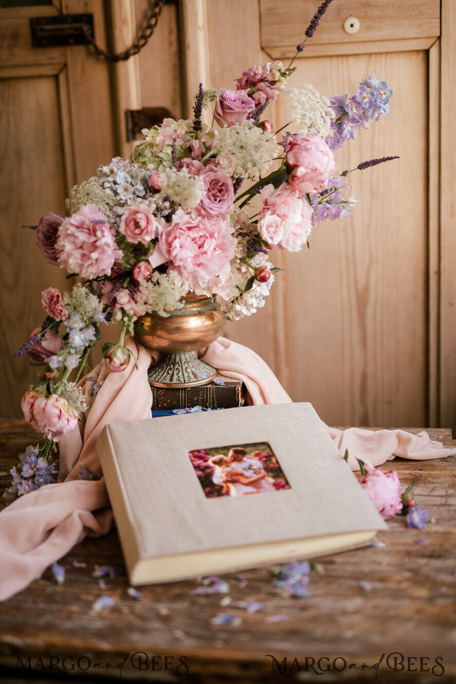 FOTOALBUM/ FOTOBOX Polaroid-Fotoalbum mit Schreibfläche Hochzeitskombination Gästebuch und Fotoalbum, Fotokabinenalbum mit personalisierten Seiten