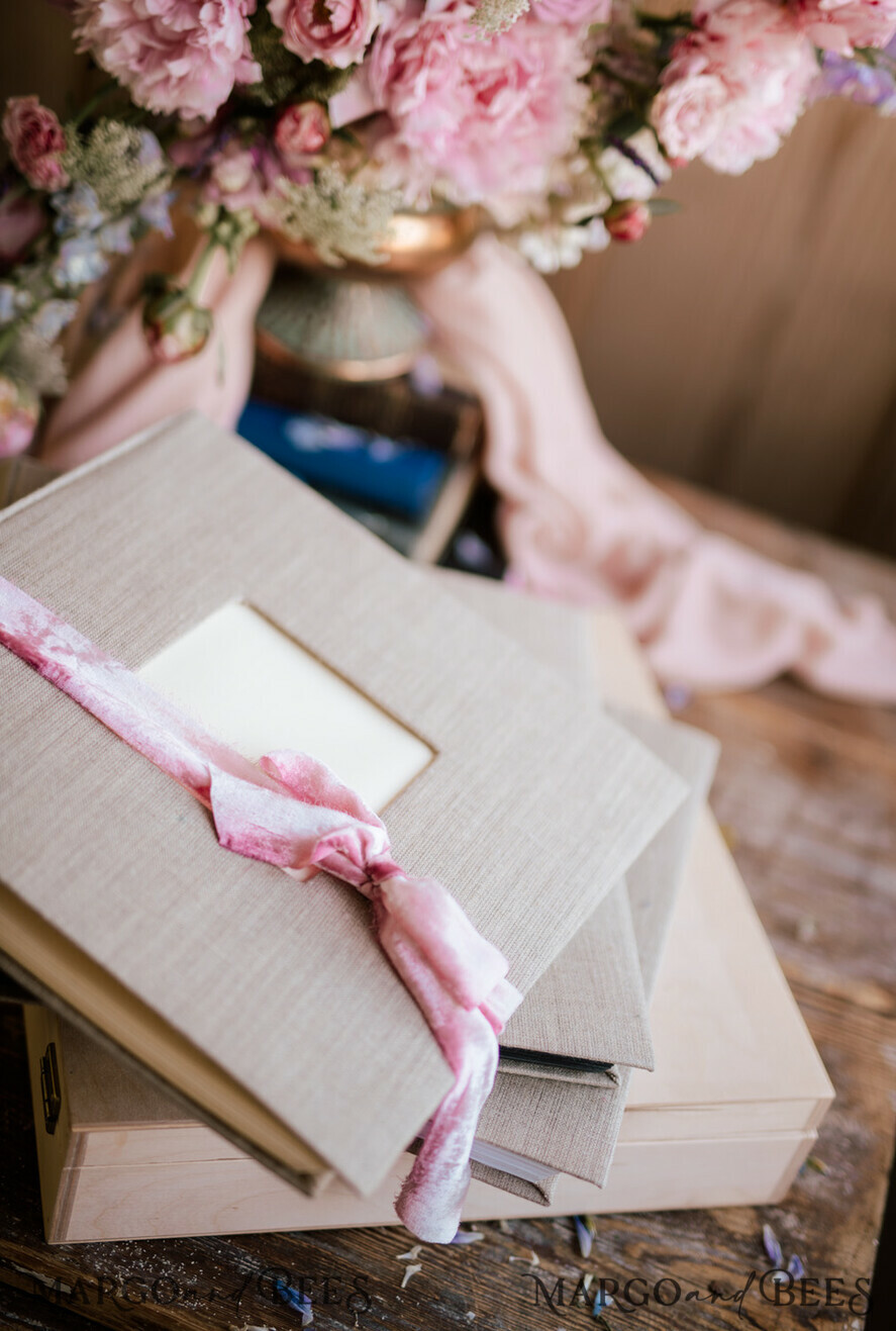 FOTOALBUM/ FOTOBOX Polaroid-Fotoalbum mit Schreibfläche Hochzeitskombination Gästebuch und Fotoalbum, Fotokabinenalbum mit personalisierten Seiten