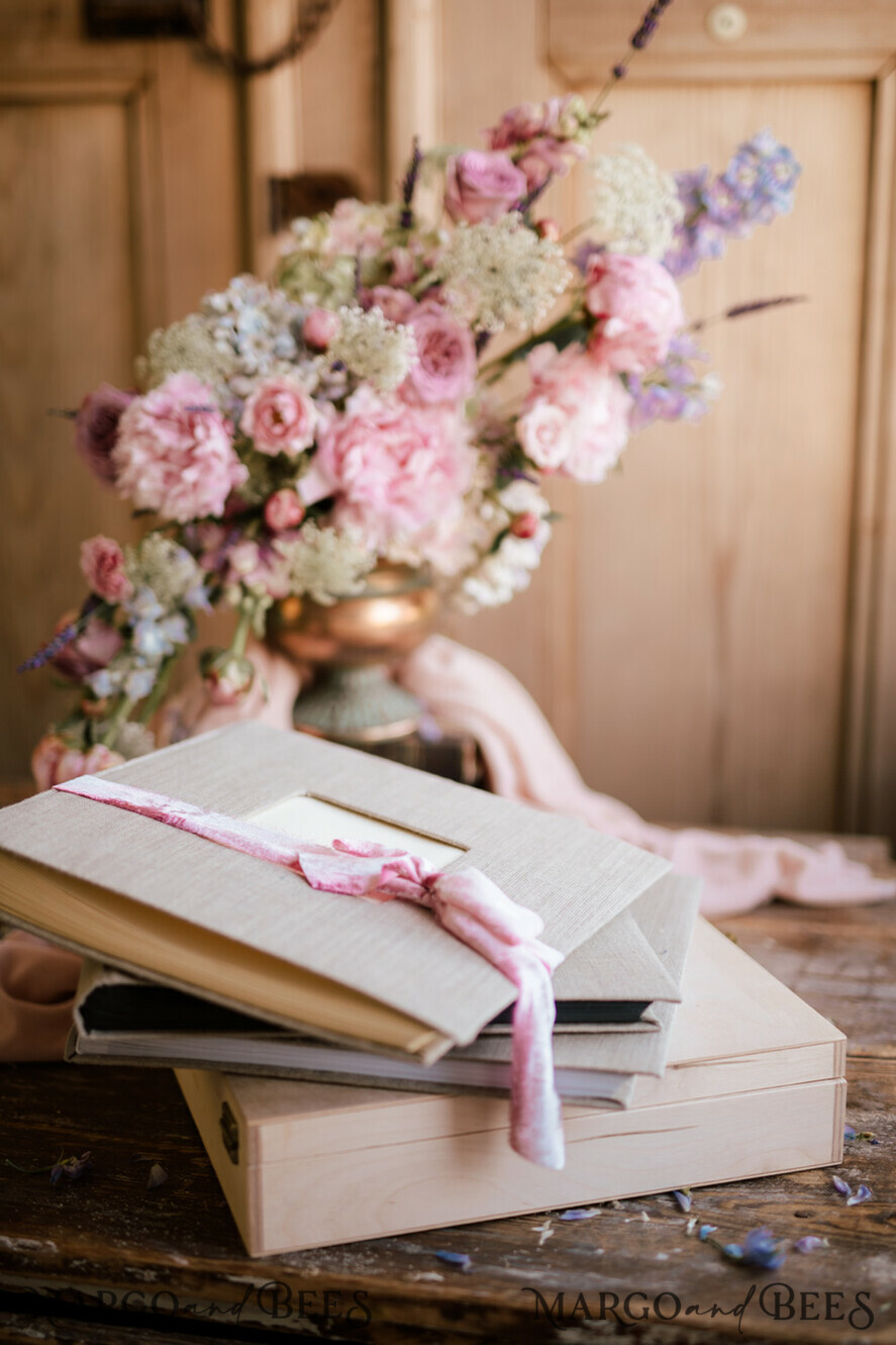 FOTOALBUM/ FOTOBOX Polaroid-Fotoalbum mit Schreibfläche Hochzeitskombination Gästebuch und Fotoalbum, Fotokabinenalbum mit personalisierten Seiten