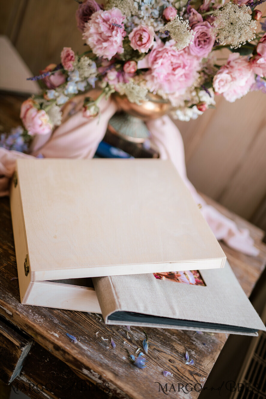 FOTOALBUM/ FOTOBOX Polaroid-Fotoalbum mit Schreibfläche Hochzeitskombination Gästebuch und Fotoalbum, Fotokabinenalbum mit personalisierten Seiten