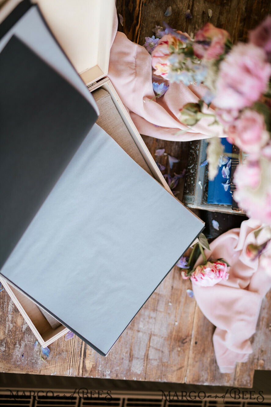 FOTOALBUM/ FOTOBOX Polaroid-Fotoalbum mit Schreibfläche Hochzeitskombination Gästebuch und Fotoalbum, Fotokabinenalbum mit personalisierten Seiten