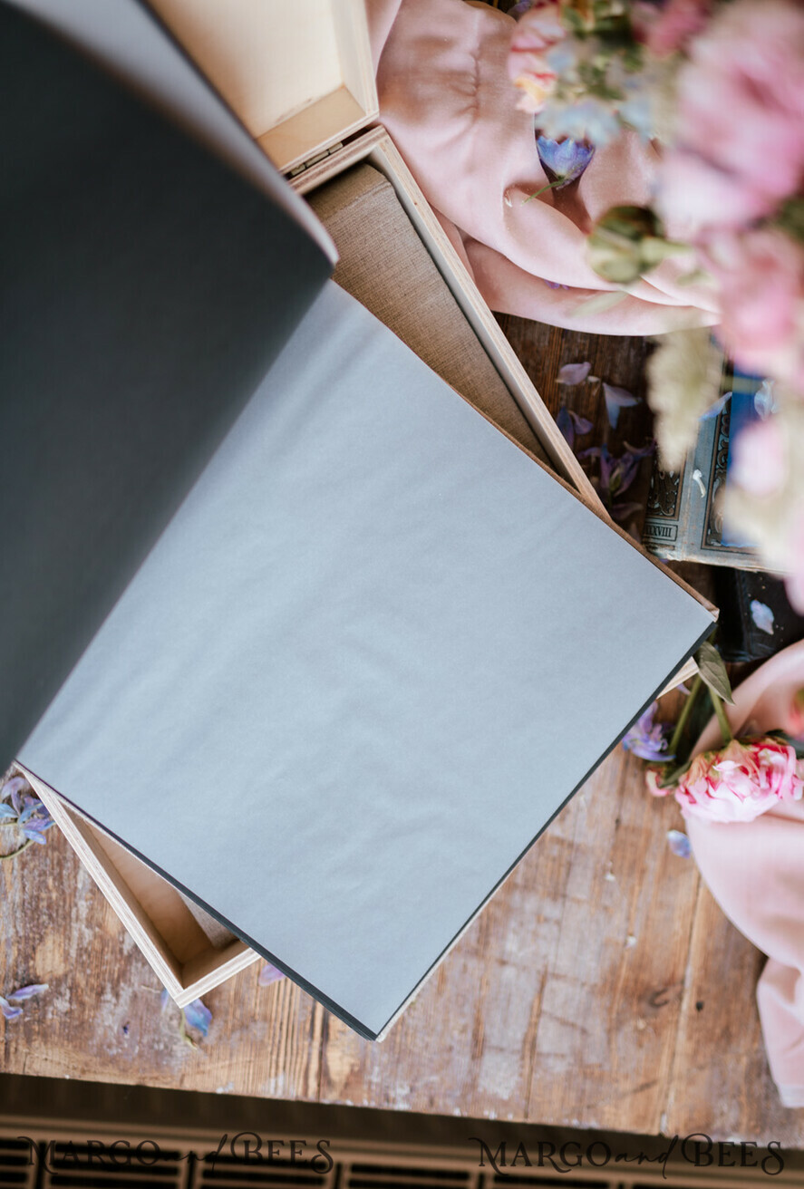 FOTOALBUM/ FOTOBOX Polaroid-Fotoalbum mit Schreibfläche Hochzeitskombination Gästebuch und Fotoalbum, Fotokabinenalbum mit personalisierten Seiten