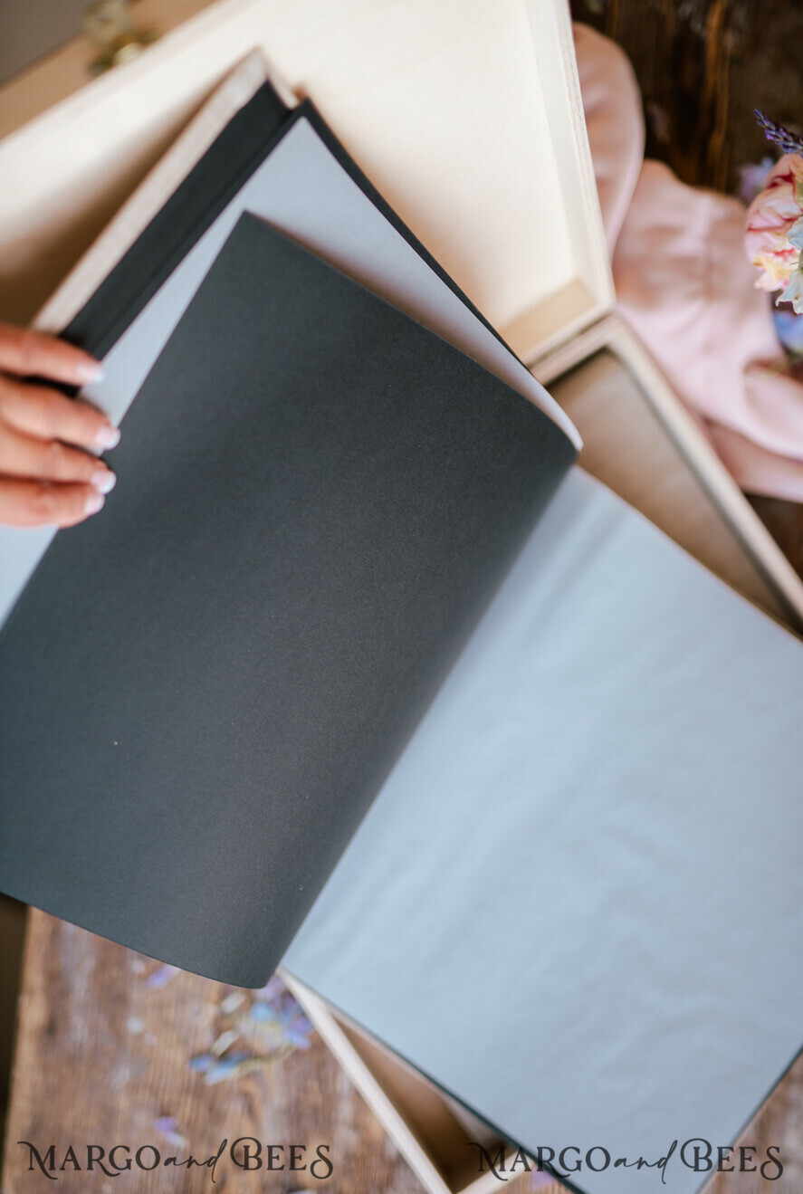 FOTOALBUM/ FOTOBOX Polaroid-Fotoalbum mit Schreibfläche Hochzeitskombination Gästebuch und Fotoalbum, Fotokabinenalbum mit personalisierten Seiten