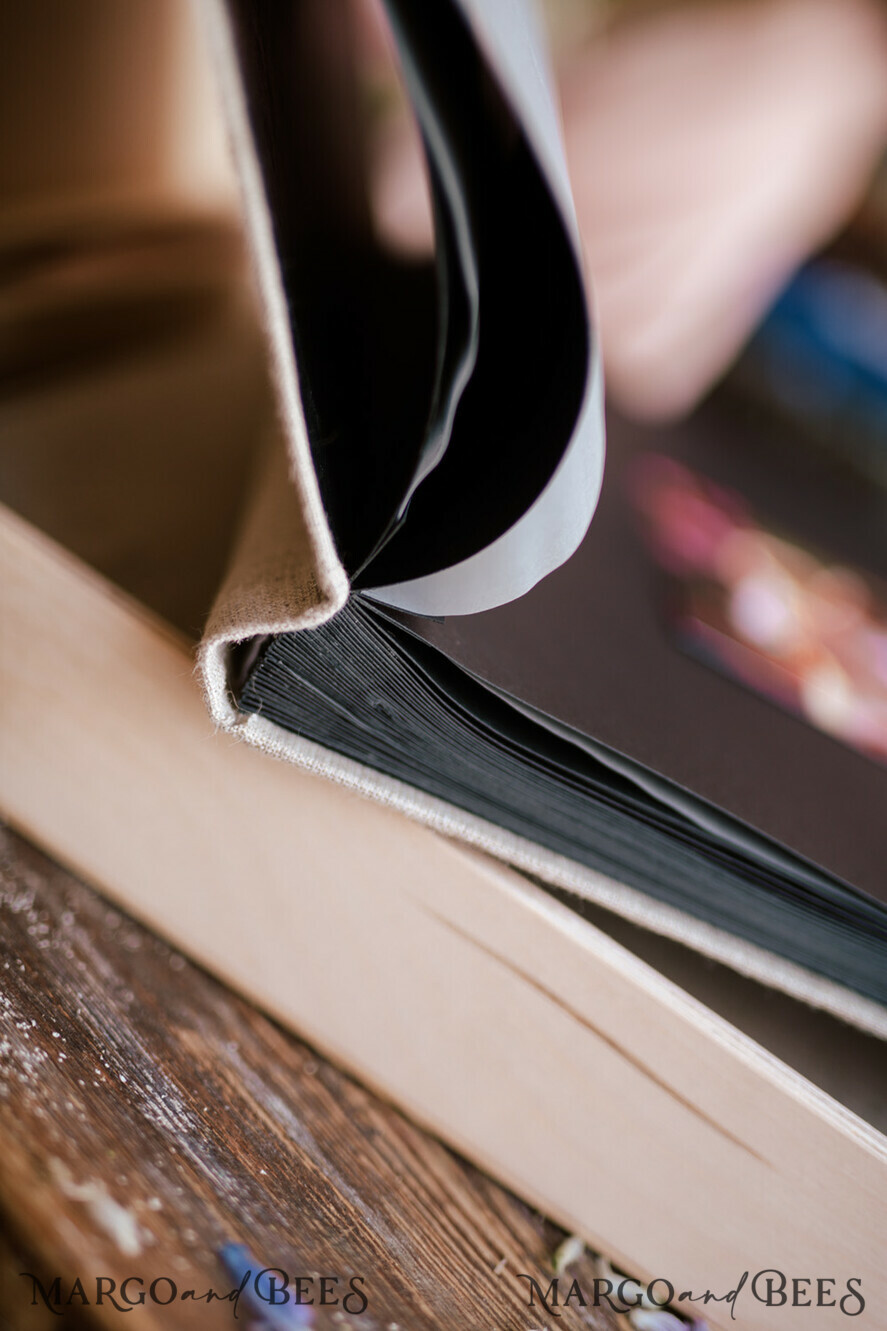 FOTOALBUM/ FOTOBOX Polaroid-Fotoalbum mit Schreibfläche Hochzeitskombination Gästebuch und Fotoalbum, Fotokabinenalbum mit personalisierten Seiten