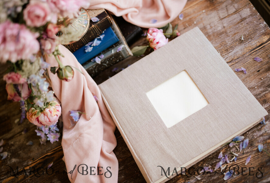 FOTOALBUM/ FOTOBOX Polaroid-Fotoalbum mit Schreibfläche Hochzeitskombination Gästebuch und Fotoalbum, Fotokabinenalbum mit personalisierten Seiten